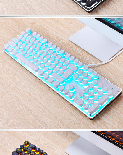 Wired Retro RGB Gaming Keyboard