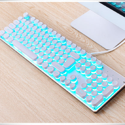 Wired Retro RGB Gaming Keyboard