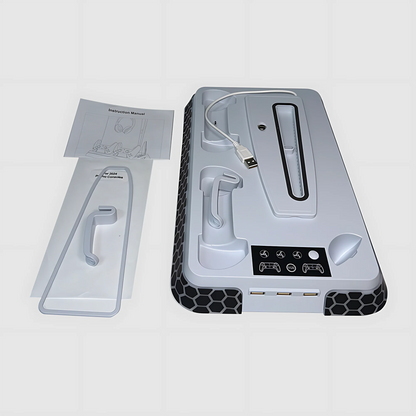 Ultimate Cooling Station for PS5/PS5 Slim/PS5 Pro - YH66S Stand with RGB Lighting, Game Organizer & Controller Charging Dock